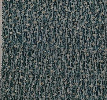 Lace W/Foil Gold Stars 101812 Hunter