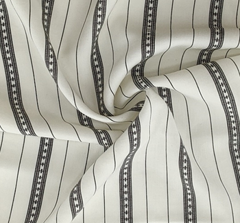 Rayon Poplin 1D637 Ivory/Black Rayon Poplin 1D637 Ivory/Black