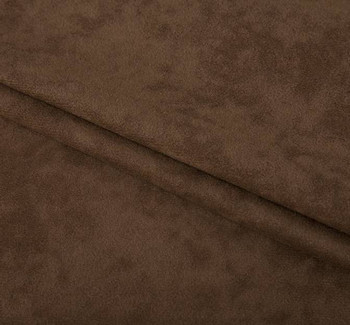 Alova Washed Micro Suede Brown fabric by the yard, 58/60 inches wide