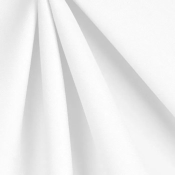 Poly-Cotton Solid White fabric by the yard, 57/58 inches wide