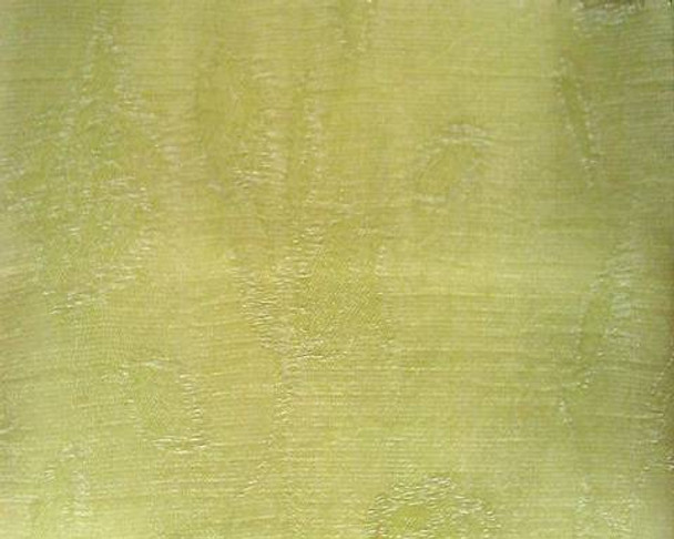 Organza Jacquard D#WG050152 Lime  Width 57/58" Apparel Fabric