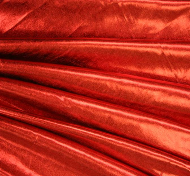 Spandex w/All Over Foil Solid Red