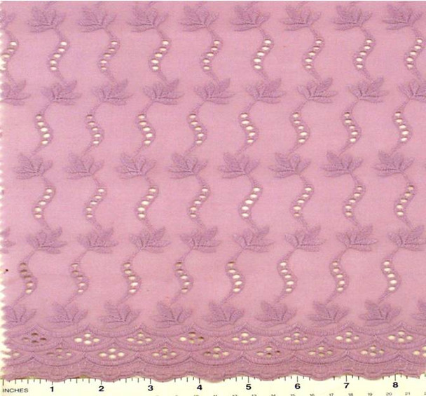 Eyelet Embroidery Lilac 5K006 Width 41/42"