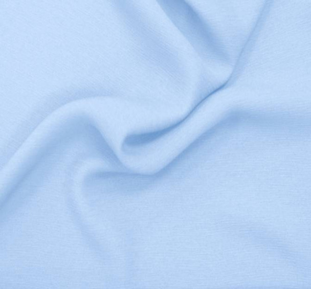 Crepe Ellisa Pale Blue Width 58/60" Apparel Fabric