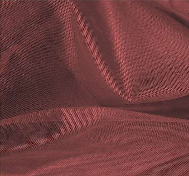 Mesh With All Over Foil Solid Red/Red Width 58/60" Apparel Fabric