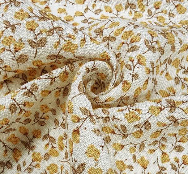 Rayon Crinkle 1D423 Mellow Yellow
