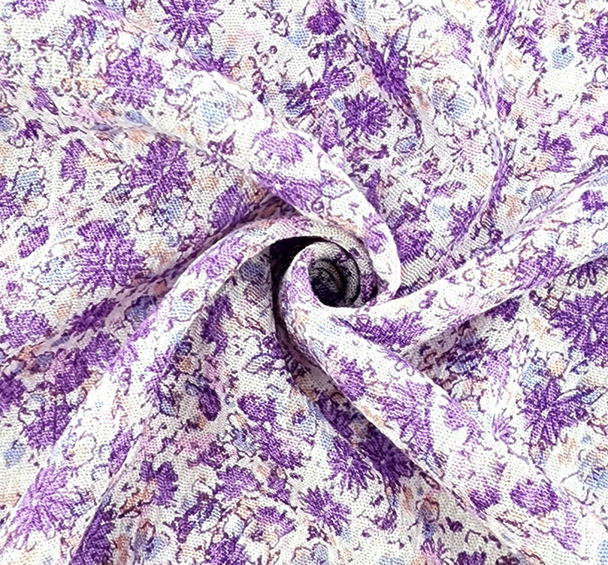 Rayon Crinkle 1D1633 Violet