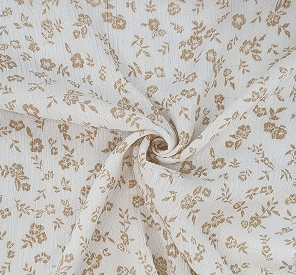 Rayon Crinkle 1D1414 Ivory