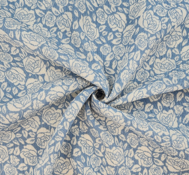 Rayon Crinkle 1D1782 Soft Blue