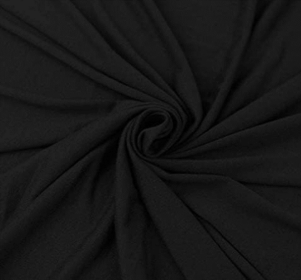 Jersey Cotton Spandex Solid Black