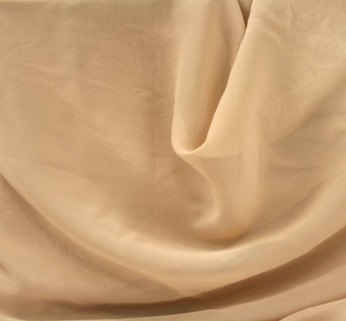 beige chiffon fabric