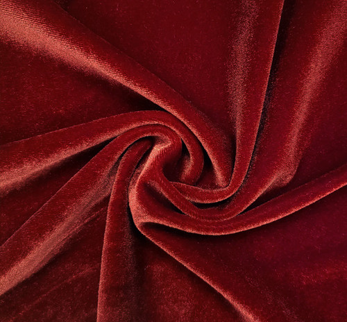 Stretch Velvet Crushed Sage Width 58/60 Apparel Fabric