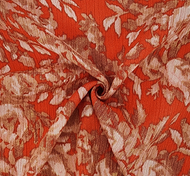 Rayon Crinkle 1D1521 Persimmon