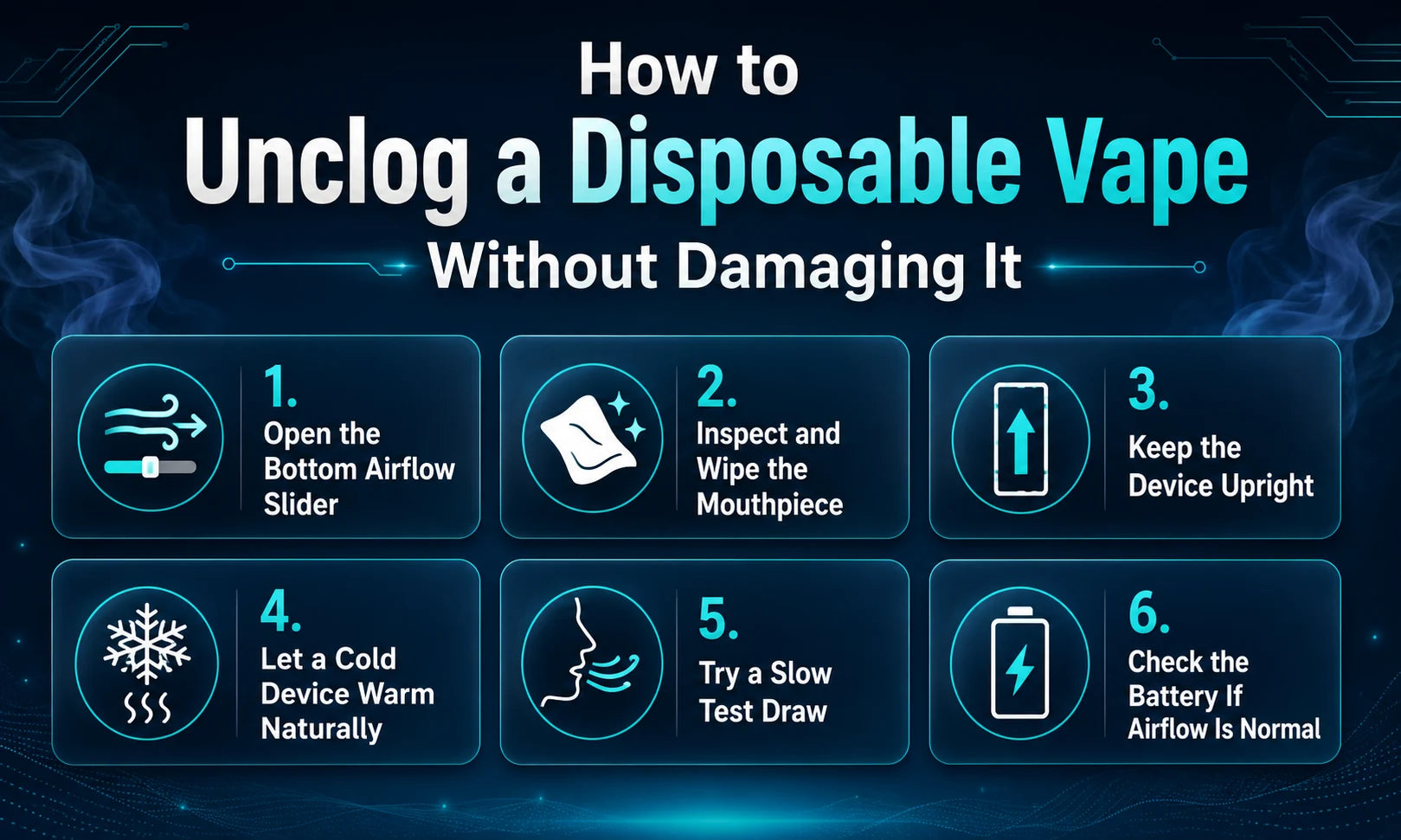 How to Unclog a Disposable Vape Without Damaging It