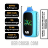 Blue Razz Ice Beri Crush 50K Disposable Vape Specifications