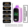 Grape Ice Beri Crush 50K Zero Nicotine Disposable Vape Specifications