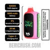 Strawberry Watermelon Beri Crush 50K Zero Nicotine Disposable Vape Specifications