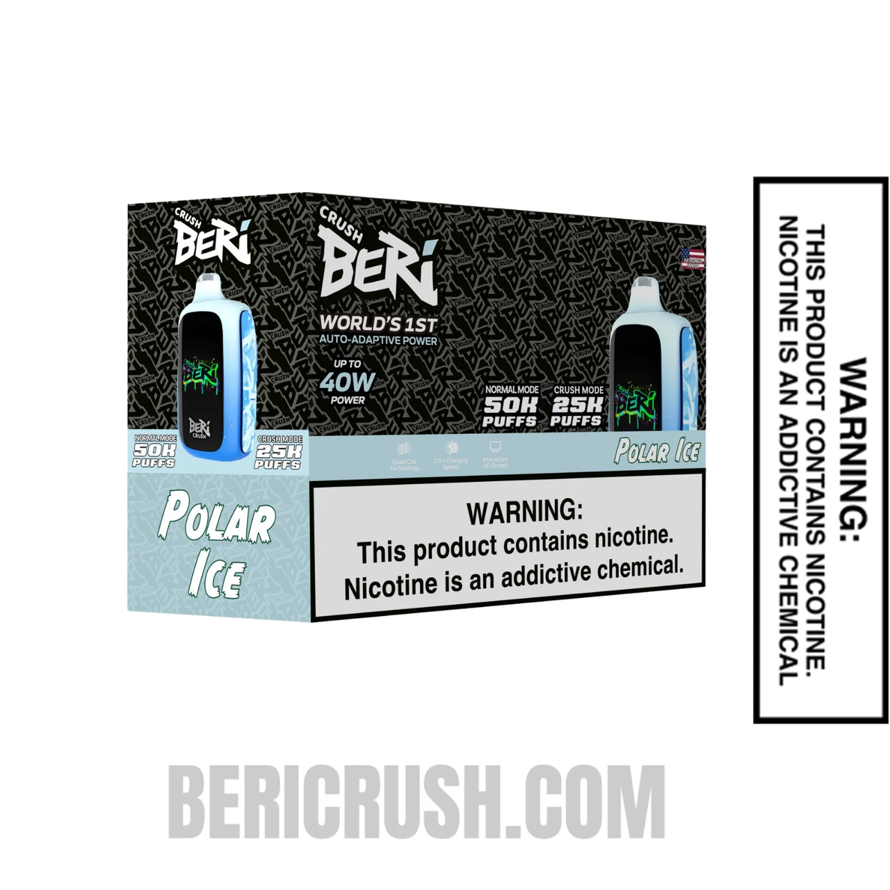 Polar Ice Beri Crush 50K Disposable Vape with Bundle Box