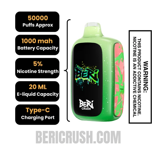 Watermelon Refresh Beri Crush 50K Disposable Vape Specifications