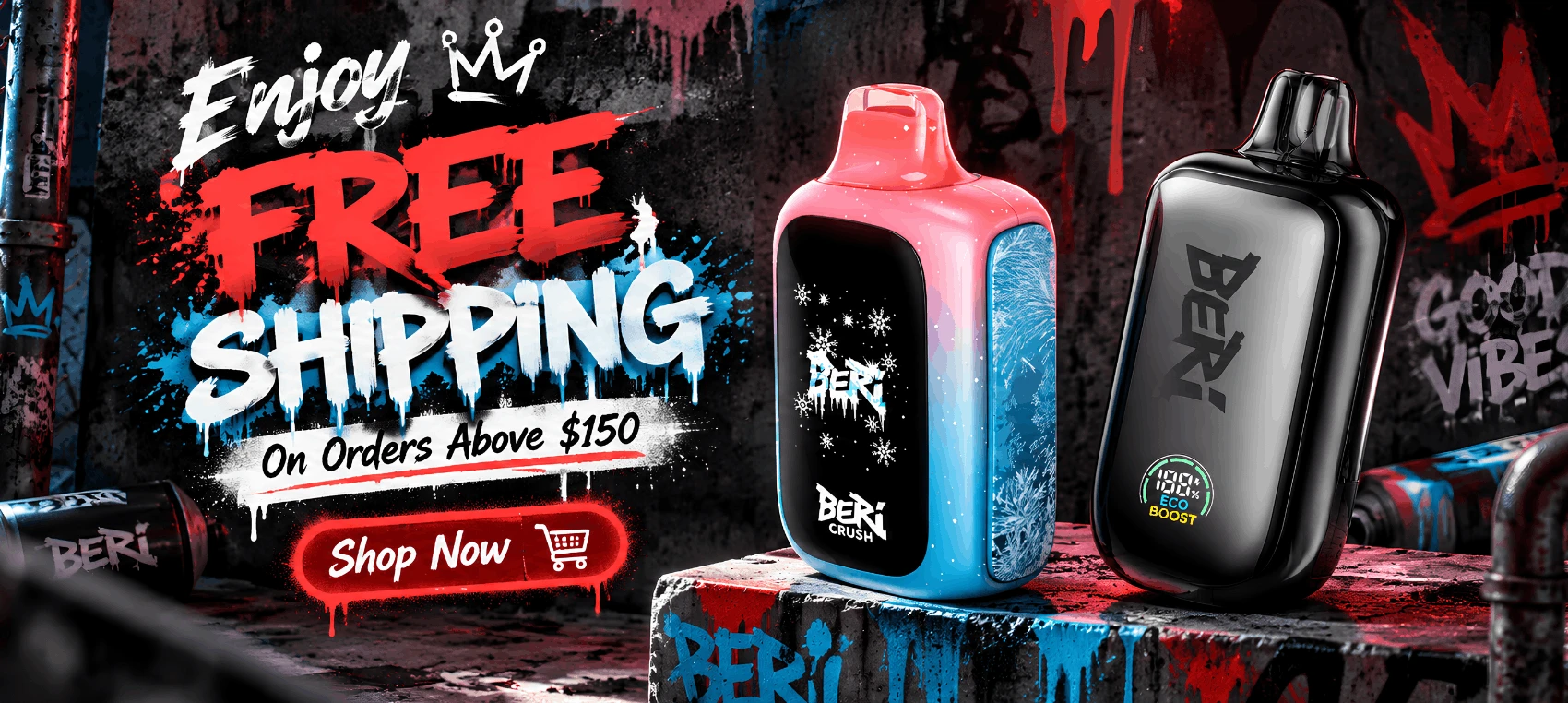 Free shipping on above $150