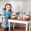 The Queen's Treasures Wooden Kitchen Table And Two Chairs, Furniture for 18 Inch Dolls.