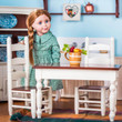 The Queen's Treasures Wooden Kitchen Table And Two Chairs, Furniture for 18 Inch Dolls