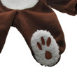 The Queen's Treasures 15"Baby Doll Clothes, Bitty Bear Sleeper Pajama Romper Onesie has a paw print on the bottom of the bootie. The Queen's Treasures 15"Baby Doll Clothes, Bitty Bear Sleeper Pajama Romper Onesie has a paw print on the bottom of the bootie.