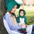The Queen's Treasures Little House On The Prairie Child's Apron & Prairie Bonnet with 3pc 18" Doll Clothes Outfit
