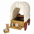 Items fit inside their own crate case for transport on covered wagon Items fit inside their own crate case for transport on covered wagon