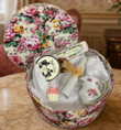 The Queen's Treasures® $50 Gift Certificate Packaged in Victorian Style Hat Box with floral print