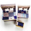 Contains two double beds and crib with quilts and pillows, compatible with Calico Critters.
