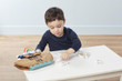 The 15 piece set includes a soft minky ark.