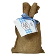 Little House on the Prairie Sugar Cookie Mix packaged in burlap bag with gingham ribbon and label.