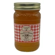 Jar of Little House on the Prairie Apple Jam on white background
