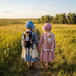 PRE ORDER NOW! Little House on the Prairie® 18 In Doll Carrier Sleep Bag, Pink Chk