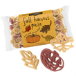 Pastabilities Fall Harvest Pasta 14 oz bag showing pumpkin and autumn leaf shaped pasta pieces on white background