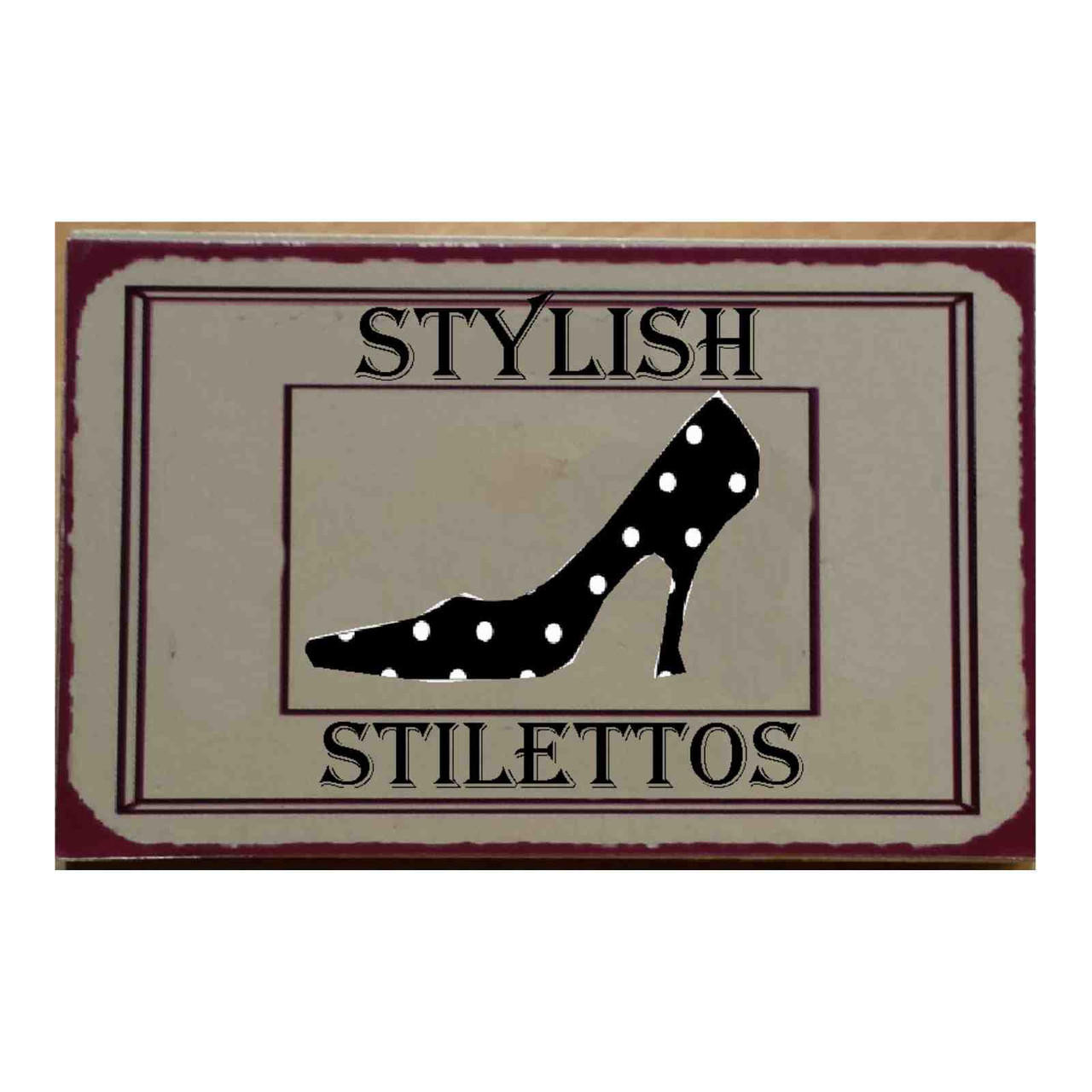 5 Pc 18 Inch Doll Cinderella Shoe Shop Sign Set for Display