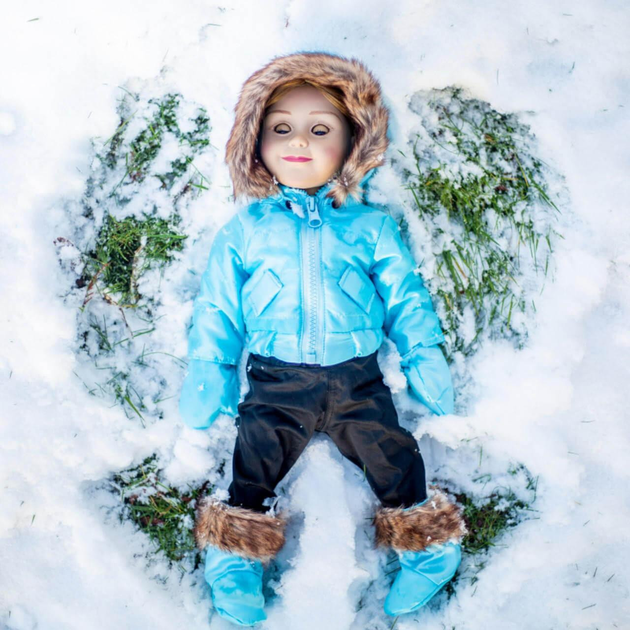 Buy 18 Inch Doll Piece Blue Ski Wear Clothes Outfit