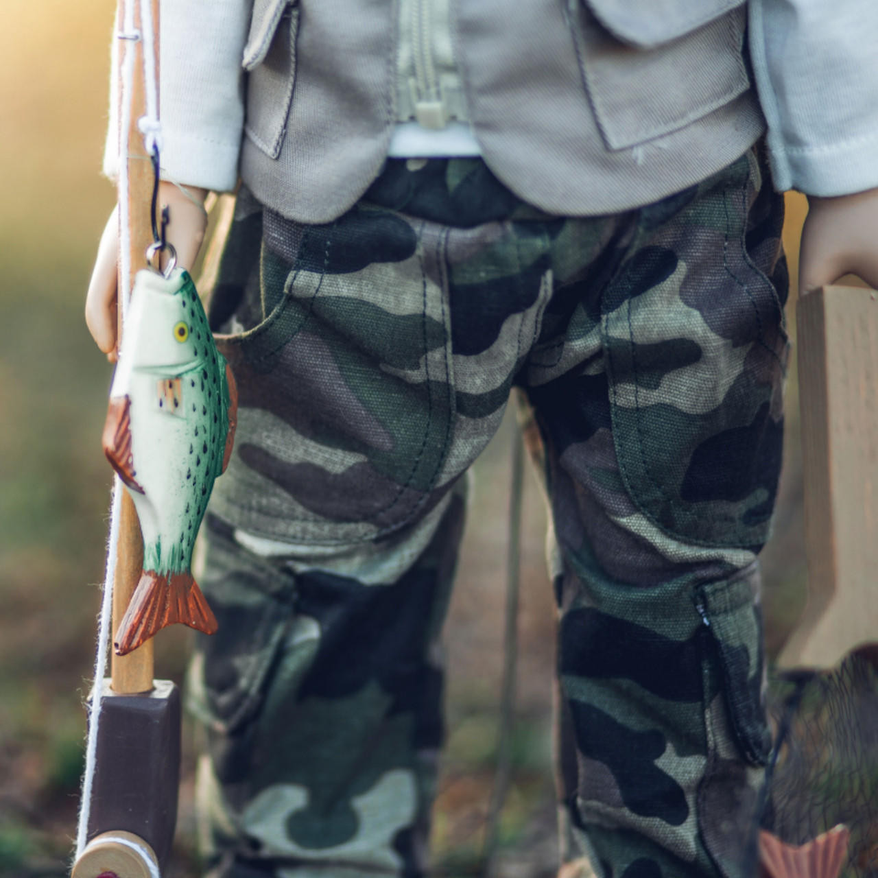 11-Piece Fishing Adventure Outfit,Accessories-18 Inch Doll