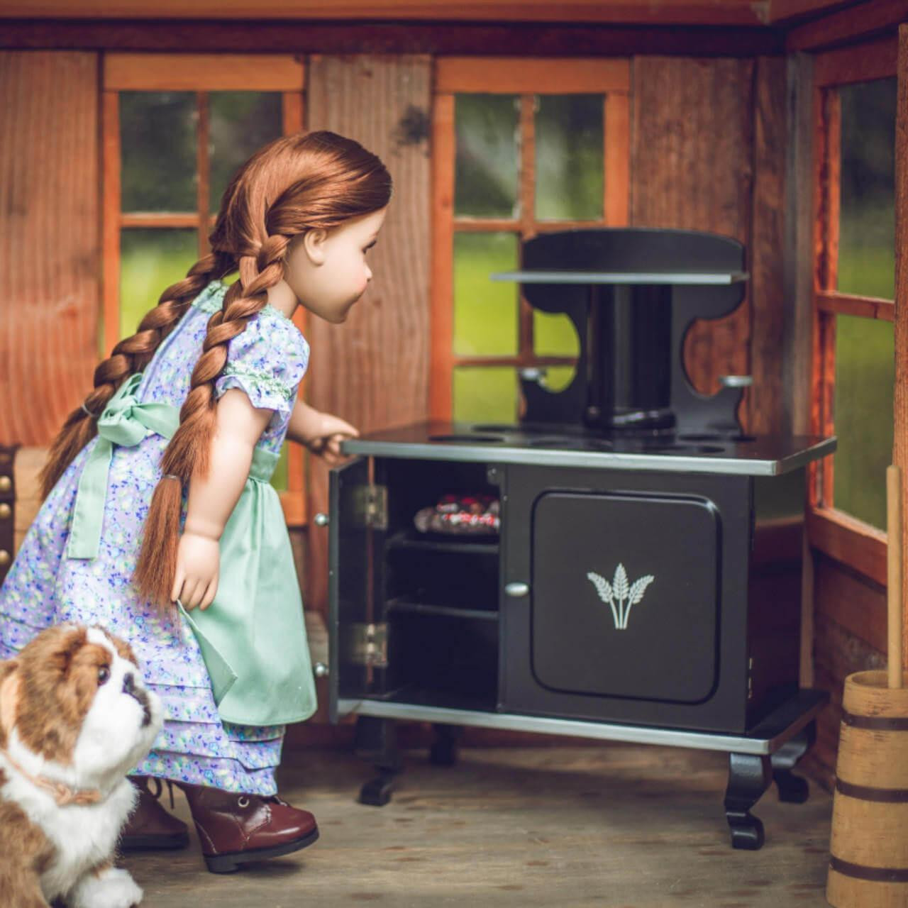 Little House Wood Cook Stove, Furniture for 18-Inch Dolls