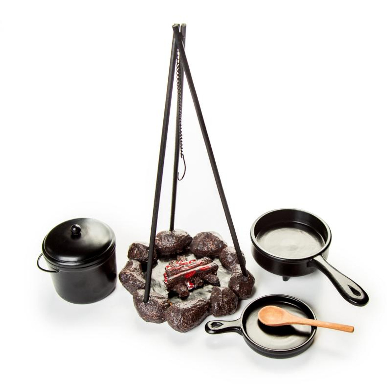 Little House Cooking Sets And Fire Pit- 18-Inch Dolls