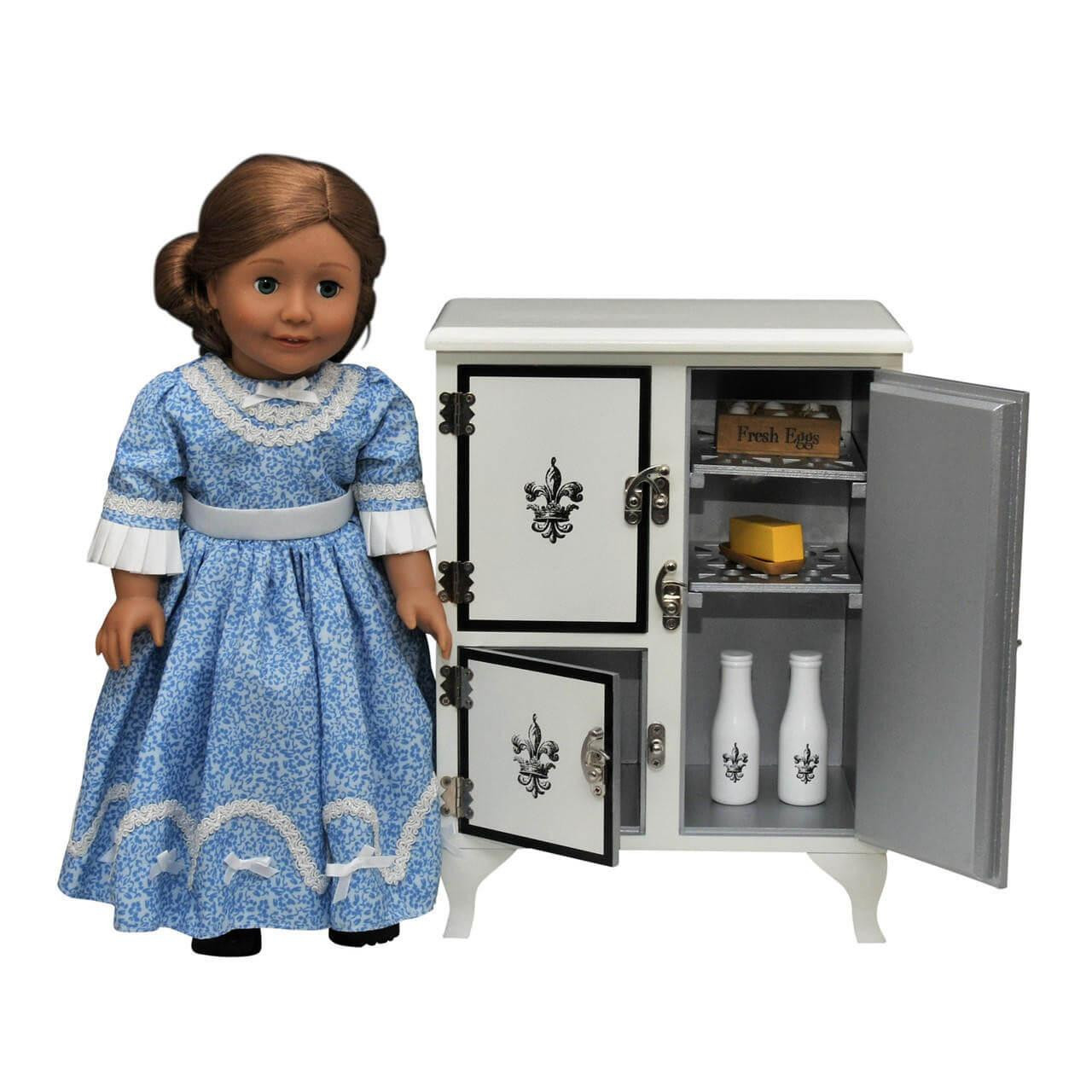 アンティーク　アイスボックス RETIRING! BUY NOW! 18 Inch Girl Dolls Furniture, Icebox