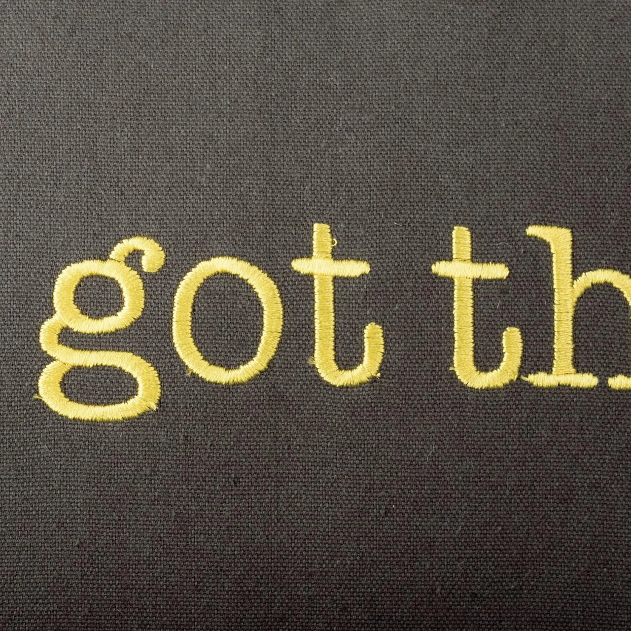 "You Got This" Plaid Embroidered Pillow