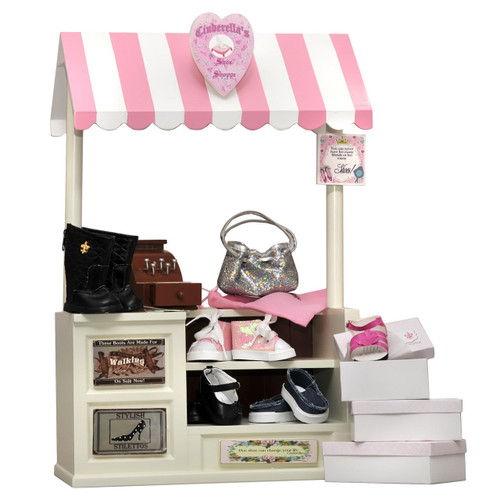 Cinderella♡Shop  5 Pc 18 Inch Doll Cinderella Shoe Shop Sign Set for Display