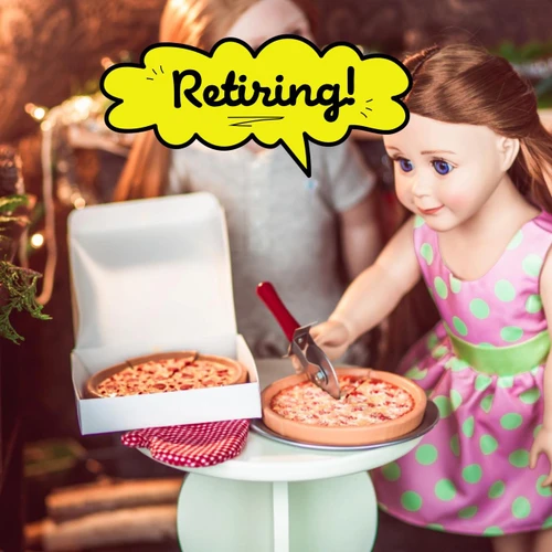 18 Inch Doll 9 Piece Pizza Party Food and Accessory Set