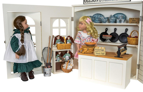 Perfect addition to the Oleson's Mercantile Play set or any 18 inch doll play scene. Made of real wood!
