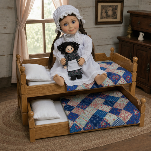 COMING SOON! Little House on the Prairie 18 inch Trundle Bed and Bedding