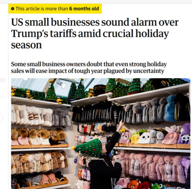 The Guardian Interview with Small Businesses About Tariffs