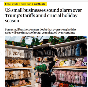The Guardian Interview with Small Businesses About Tariffs