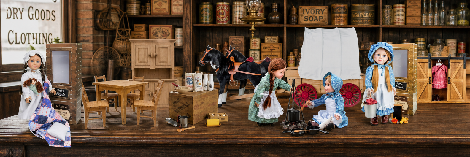 Officially licensed Little House on the Prairie Toy Collection